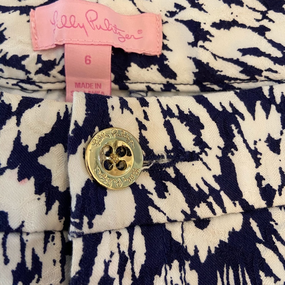 VEUC Lilly Pulitzer Kelly Skinny Ankle Pants, Sz 6